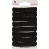 Élastique en mousse noir strié x8