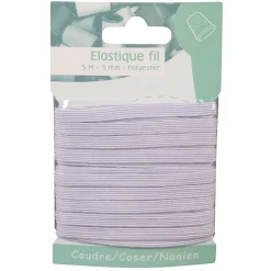 Élastique fil à coudre blanc 5 m < Gifi