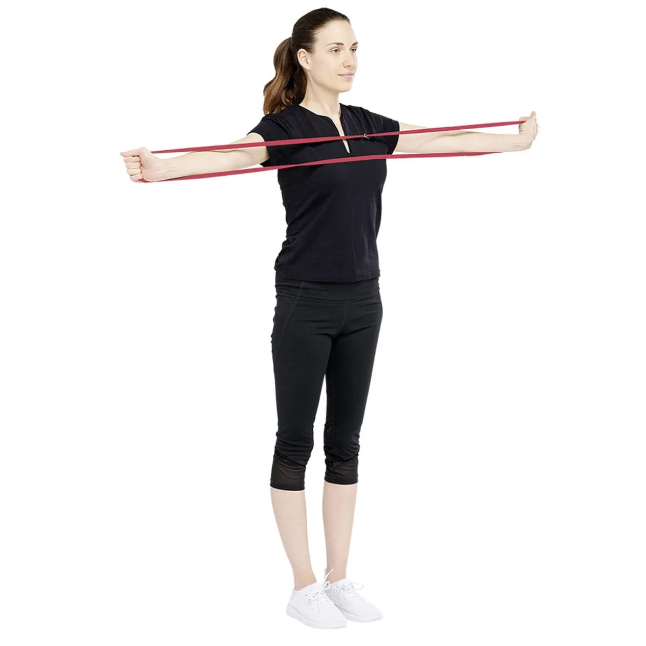 Élastique fitness force 7 à 16 rouge