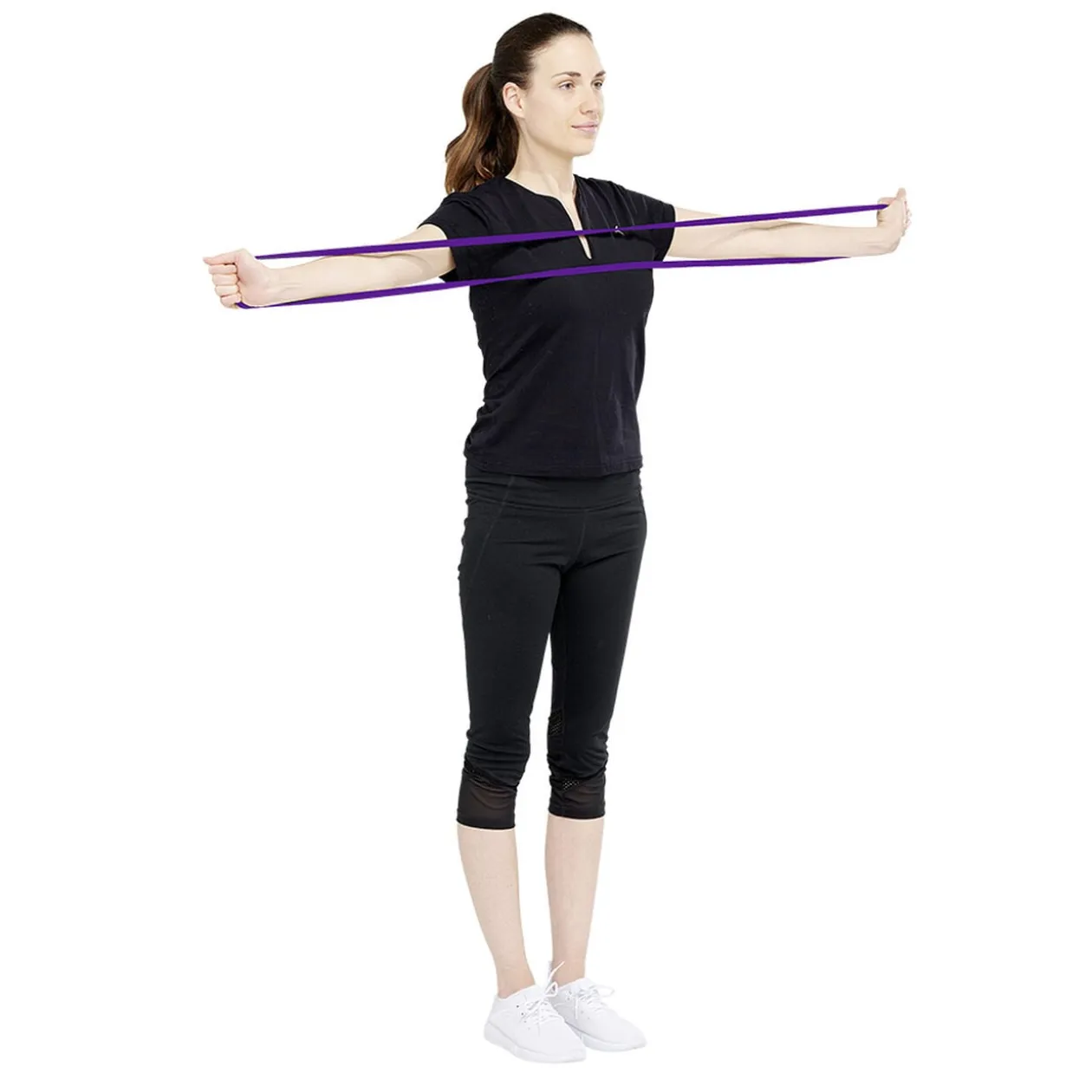 Élastique fitness force 11 à 29 violet