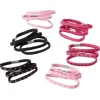 Élastique latex uni imprimé noir rose x20 < Gifi Discount