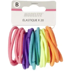 Élastique sans métal uni assorti x20 < Gifi Outlet