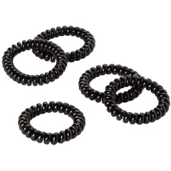 Élastique spirale noir brillant x8 < Gifi