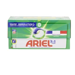 Lessive Ariel 33 capsules Original 3 en 1 < Gifi Clearance