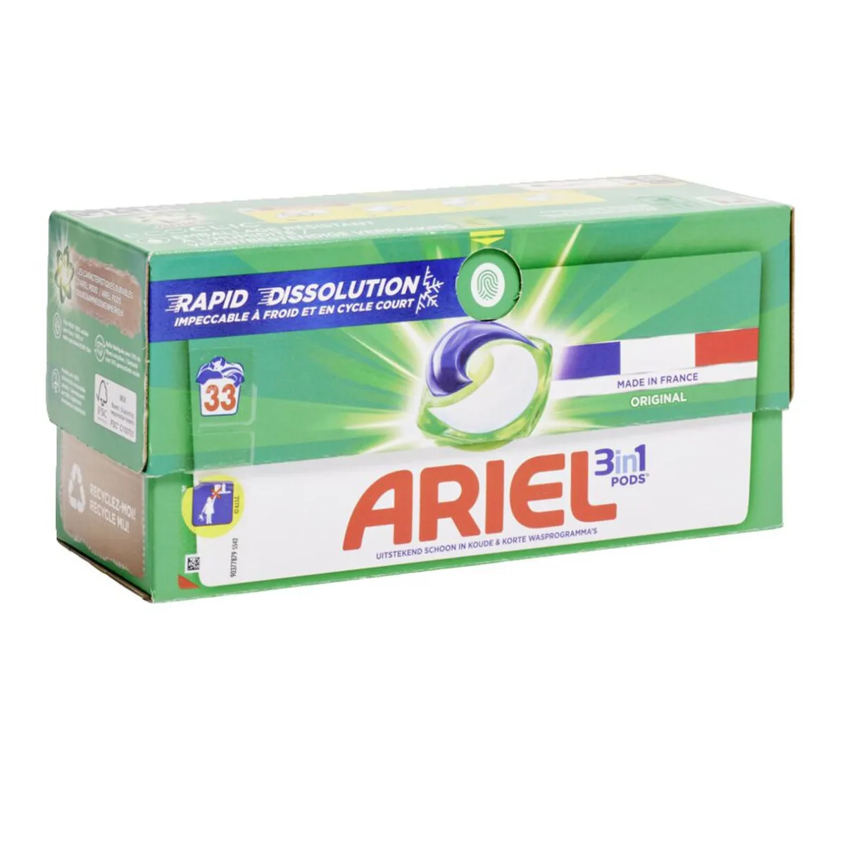 Lessive Ariel 33 capsules Original 3 en 1 < Gifi Clearance