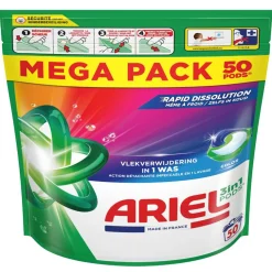 Lessive Ariel 3in1 Pods Color Mega Pack sachet 50 lavages < Gifi Sale