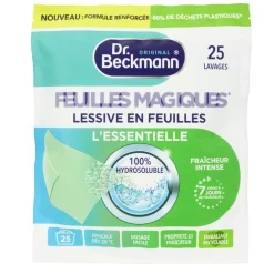 Lessive feuille x25 Dr Beckmann fraîcheur intense