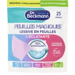 Lessive feuille x25 Dr Beckmann senteur fleur de printemps