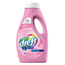 Lessive liquide Dreft linge délicat et laine bouteille rose 21 lavages < Gifi Best