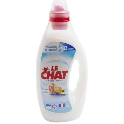 Lessive liquide Le Chat Sensitive savon de marseille et amande 33 lavages 1,65L < Gifi Hot