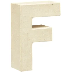 Lettre F à décorer en papier maché < Gifi Hot