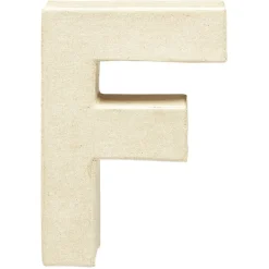 Lettre F à décorer en papier maché < Gifi Hot