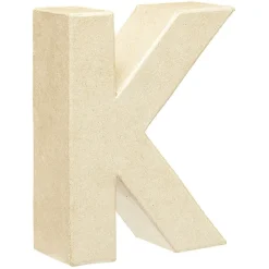 Lettre K à décorer en papier maché < Gifi Discount