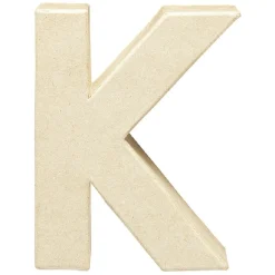 Lettre K à décorer en papier maché < Gifi Discount