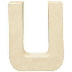 Lettre U à décorer en papier maché < Gifi Sale