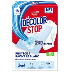Lingettes anti-décoloration x18 Décolor Stop protège et ravive le blanc < Gifi Sale