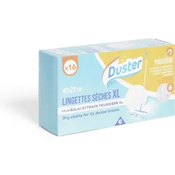 Lingettes sèches pour balai XL x16