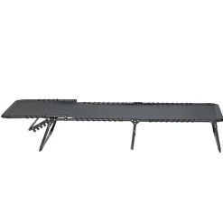 Lit de camp pliant gris 190x60xH30 cm < Gifi Sale