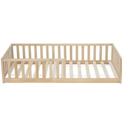 Lit enfant en bois Nicolas 198x96xH45cm < Gifi New