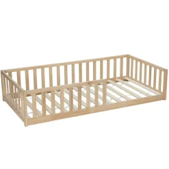 Lit enfant en bois Nicolas 198x96xH45cm < Gifi New