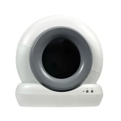 Litière auto-nettoyante pour chat plastique blanc 55x48xH50cm < Gifi Clearance