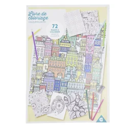 Livre de coloriage pour adulte A4 de 72pages 29,7x21cm