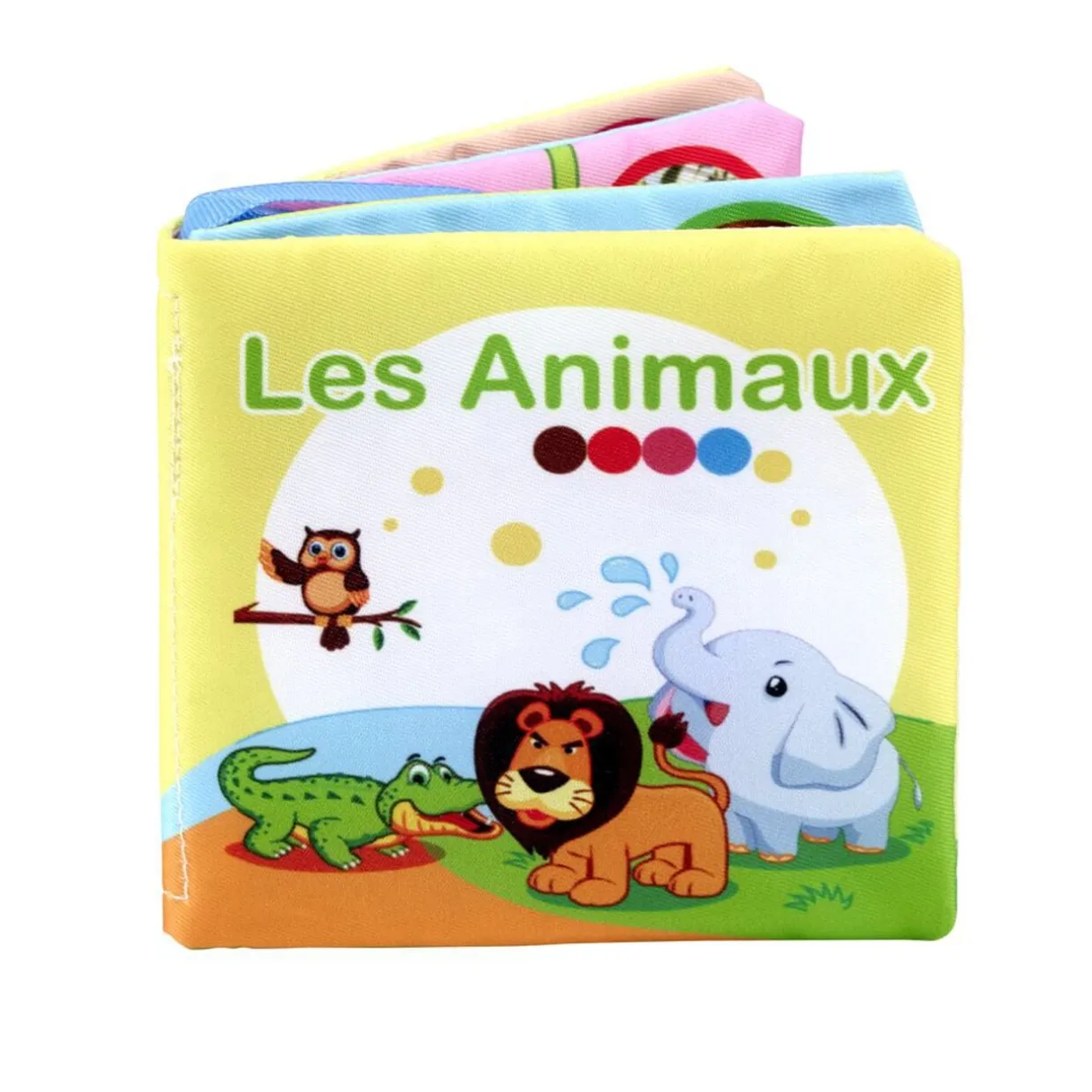 Livre enfant en tissu spécial animaux 11x11cm < Gifi Outlet