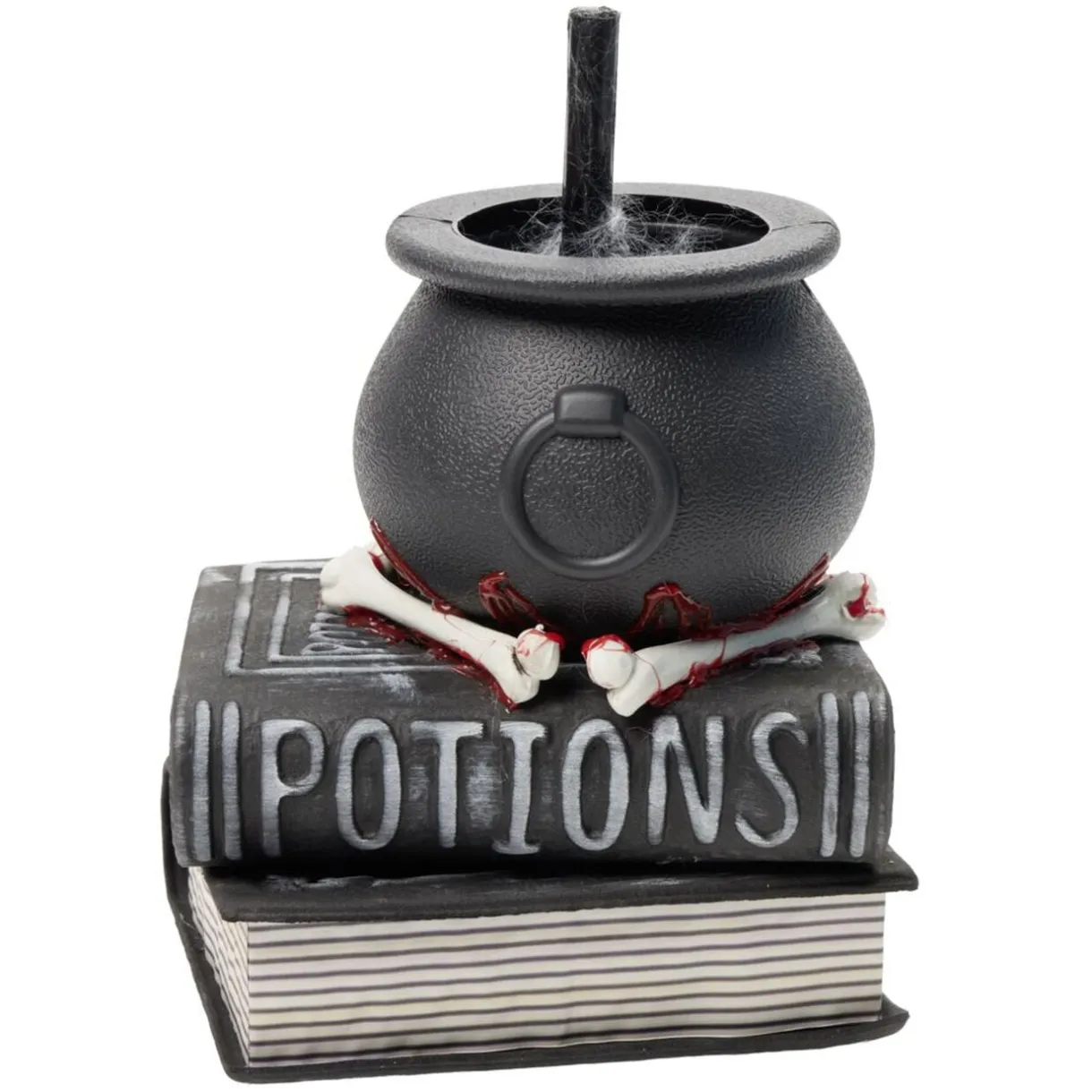 Livre potions chaudron de sorcière sonore et animé plastique noir 20x17xH28cm < Gifi Outlet