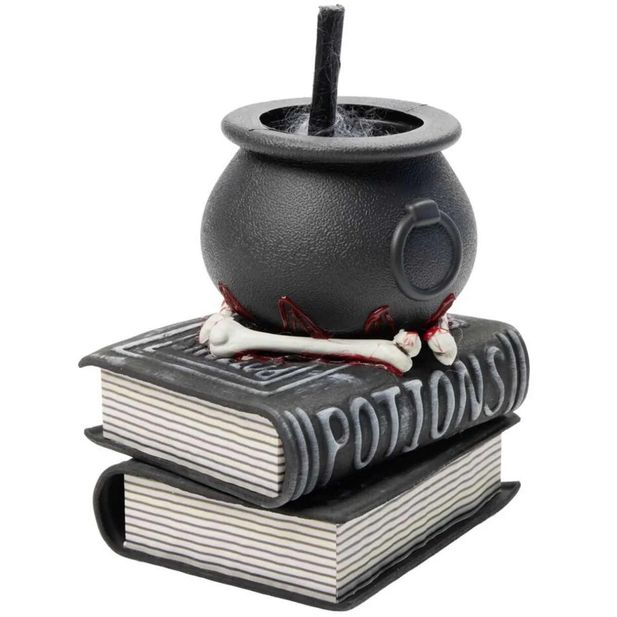 Livre potions chaudron de sorcière sonore et animé plastique noir 20x17xH28cm < Gifi Outlet