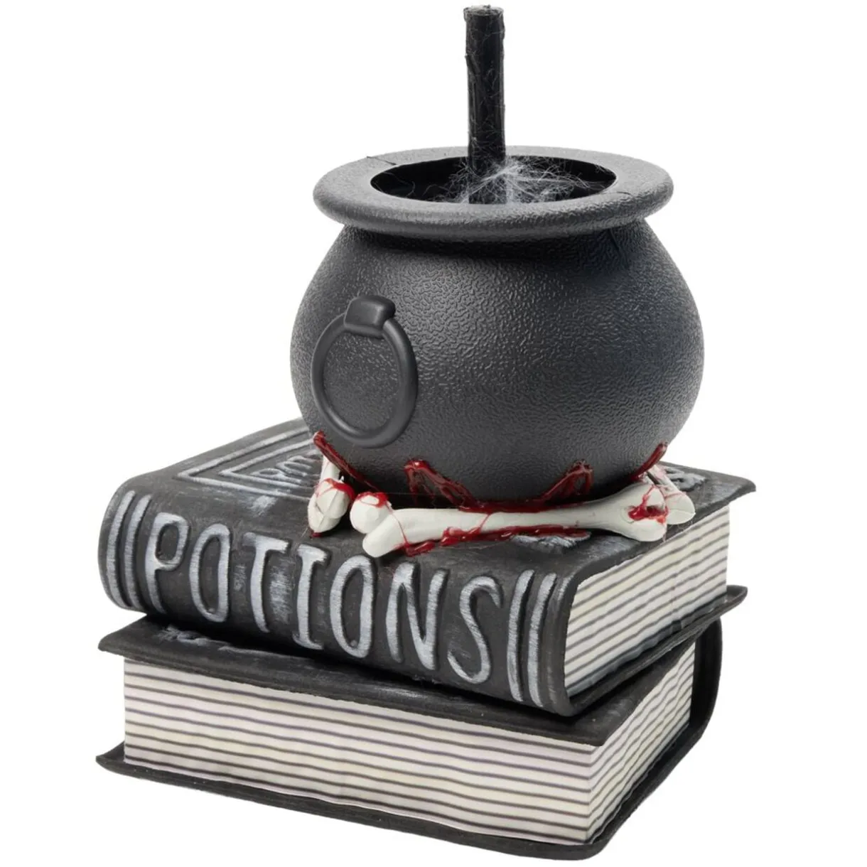 Livre potions chaudron de sorcière sonore et animé plastique noir 20x17xH28cm < Gifi Outlet