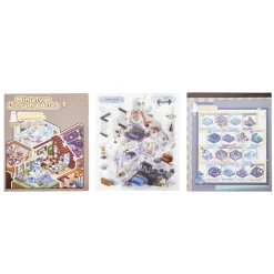 Livre stickers 3D paysage miniature 16 pages 13x15cm (4 modèles) < Gifi