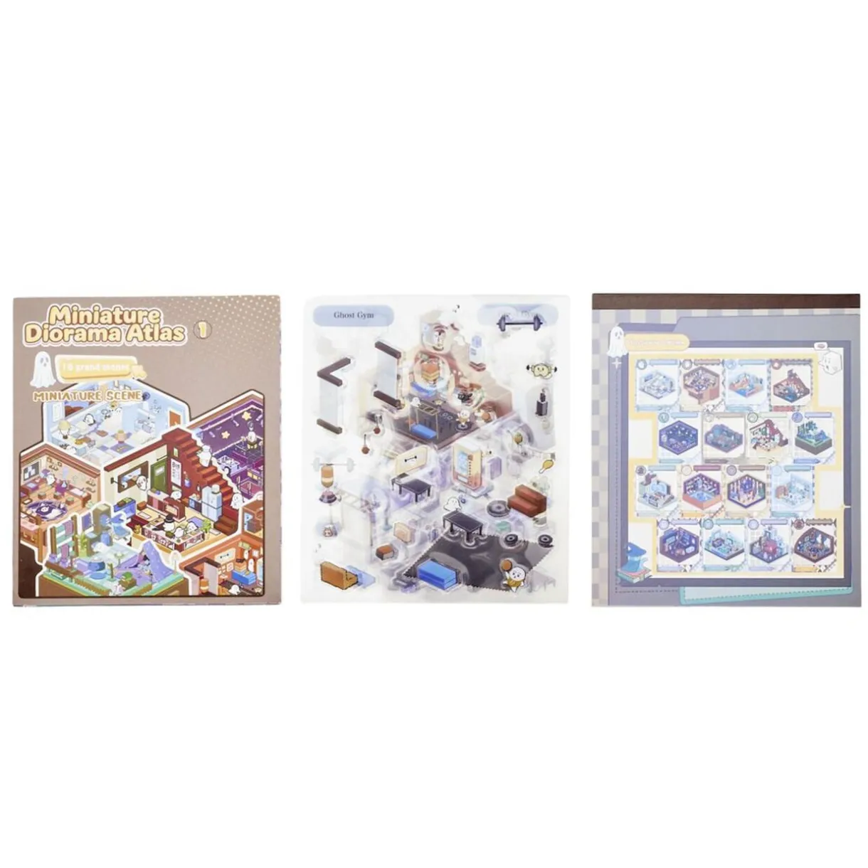Livre stickers 3D paysage miniature 16 pages 13x15cm (4 modèles) < Gifi