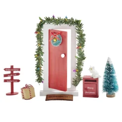 Lot de 8 accessoires "entrée" en bois pour lutin farceur L20x14x4cm < Gifi Hot
