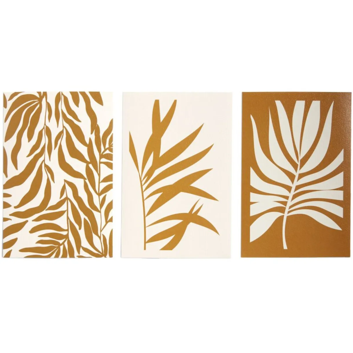 Lot de 3 affiches papier beige et orange 10x15cm < Gifi Best