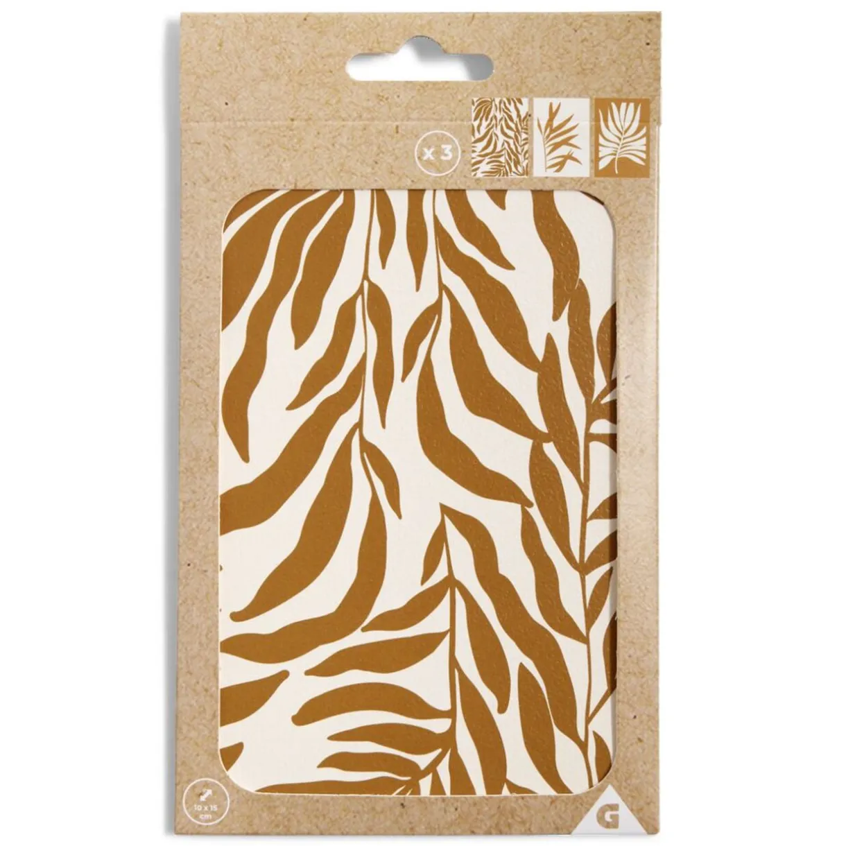 Lot de 3 affiches papier beige et orange 10x15cm < Gifi Best