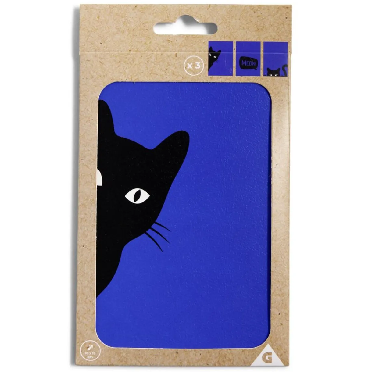 Lot de 3 affiches papier bleu et noir 10x15cm < Gifi Online