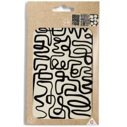 Lot de 3 affiches style abstrait papier noir et beige 10x15cm < Gifi Hot