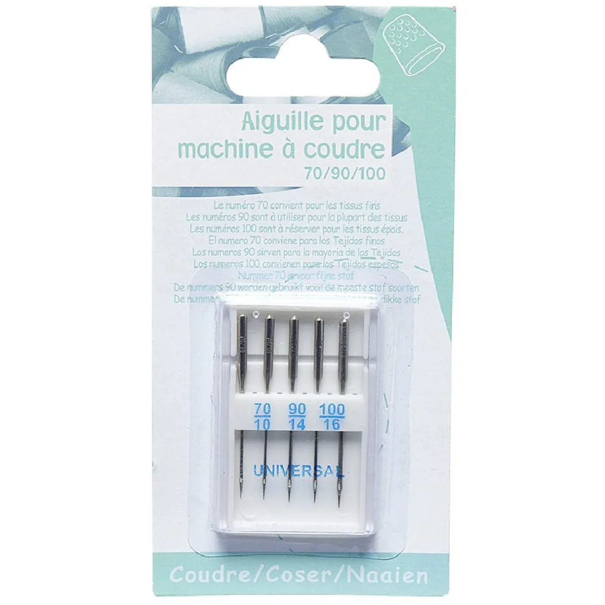 Lot de 5 aiguilles pour machine à coudre < Gifi Best