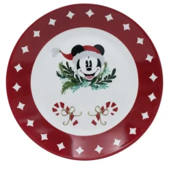 Lot de 4 assiettes dessert Disney Mickey porcelaine Ø19cm < Gifi Best