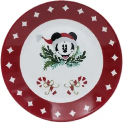 Lot de 4 assiettes dessert Disney Mickey porcelaine Ø19cm < Gifi Best
