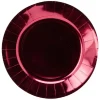 Lot de 10 assiettes dessert en carton rouge brillant Ø18 cm < Gifi Best