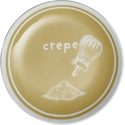Lot de 4 assiettes à dessert porcelaine design crêpe Ø19cm < Gifi Sale