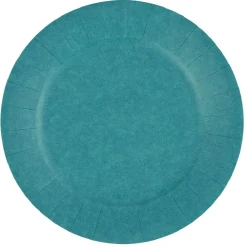 Lot de 10 assiettes en carton bleu canard Ø18 cm < Gifi Sale