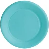 Lot de 10 assiettes en carton bleu caraïbes Ø18 cm < Gifi Sale
