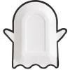 Lot de 10 assiettes en carton Halloween forme fantôme blanc < Gifi Discount