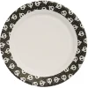 Lot de 10 assiettes en carton motif tête de squelette Halloween < Gifi