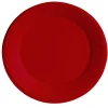 Lot de 10 assiettes en carton rouge Ø18 cm