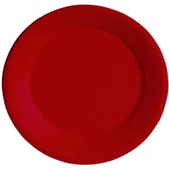 Lot de 50 assiettes en carton rouge Ø23 cm