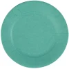 Lot de 10 assiettes en carton vert émeraude Ø18 cm