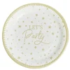 Lot de 8 assiettes Let's Party carton Ø23cm < Gifi Best